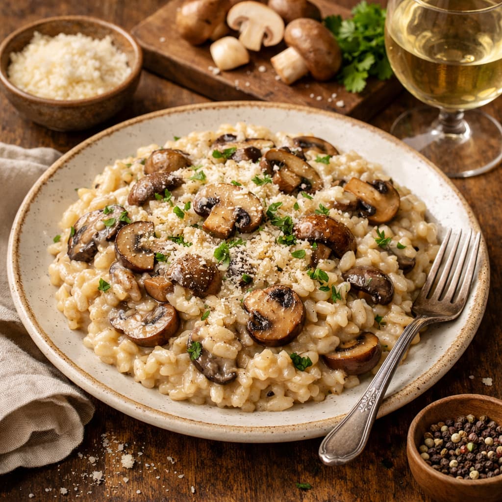 Romige Champignonrisotto